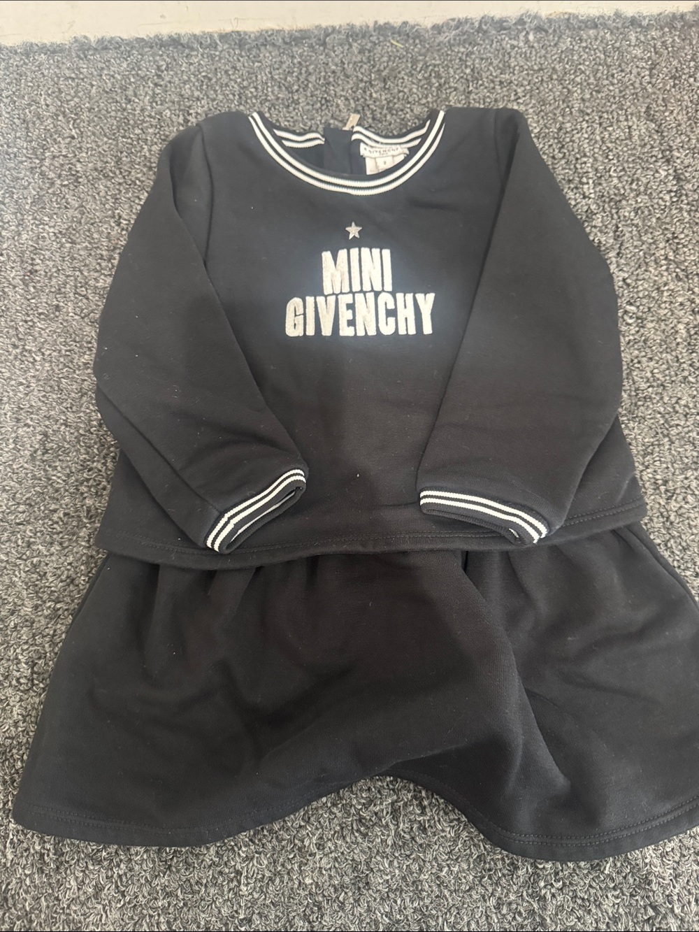 Givenchy Black Logo Two-Piece Dress Set